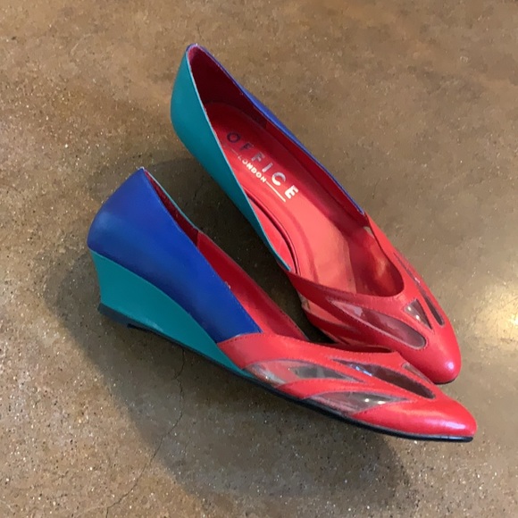 Brightly colored kitten wedge heels from Office - Picture 2 of 4